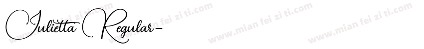 Julietta Regular字体转换